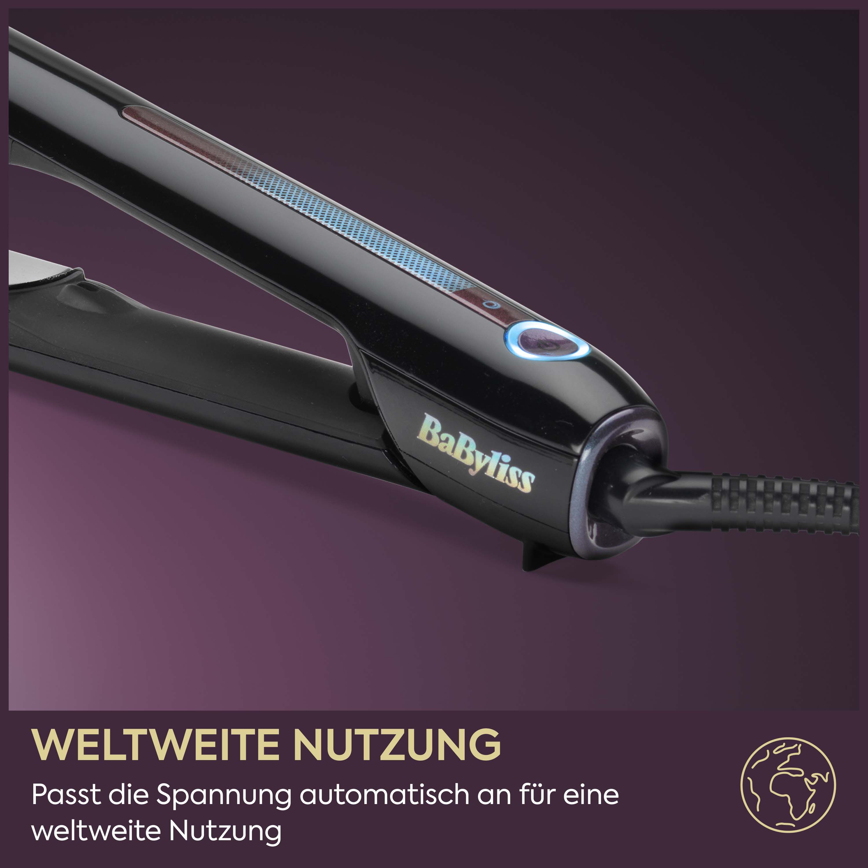 Sensor Protect Styler Intelligentes Gl&auml;tteisen f&uuml;r schonendes Styling